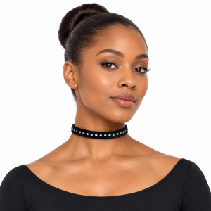 Black Rhinestone Choker 3