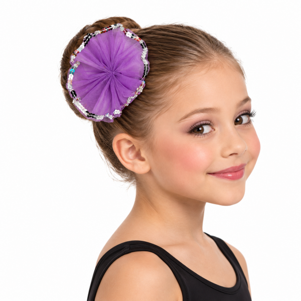 Purple and Silver Hair Clip 3