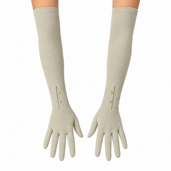 Long Gloves with Buttons 3