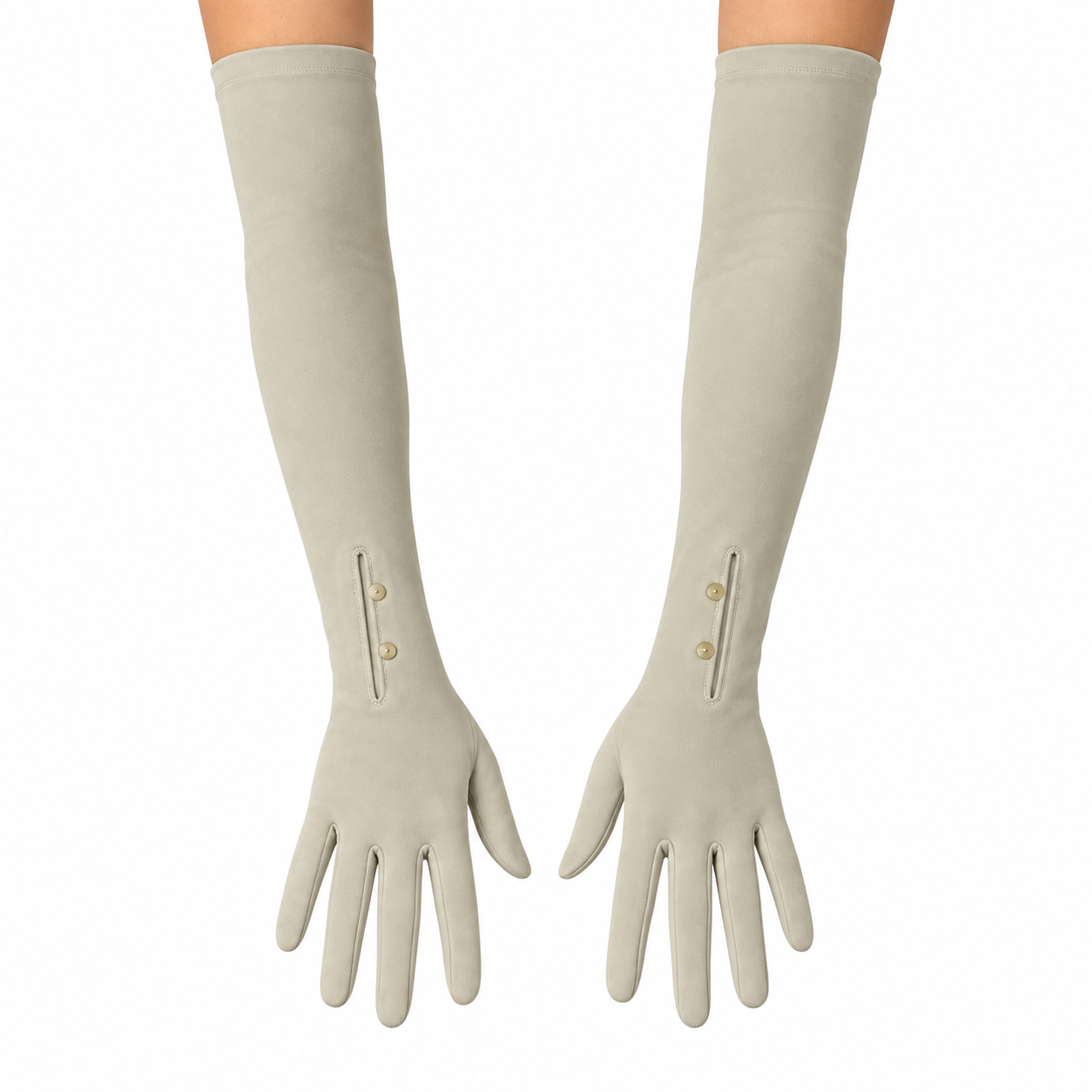 Long Gloves with Buttons 6 Long Gloves with Buttons 6