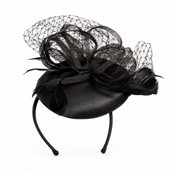 Black Fascinator Headband 3