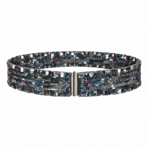 Sequin Belt – Silver 3