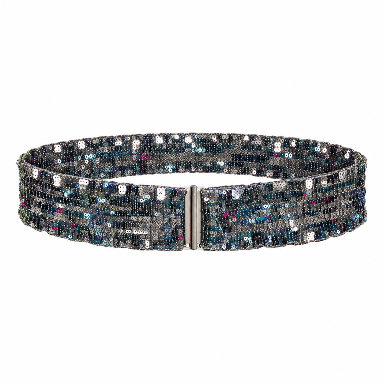 Sequin Belt – Silver 4 Sequin Belt – Silver 4