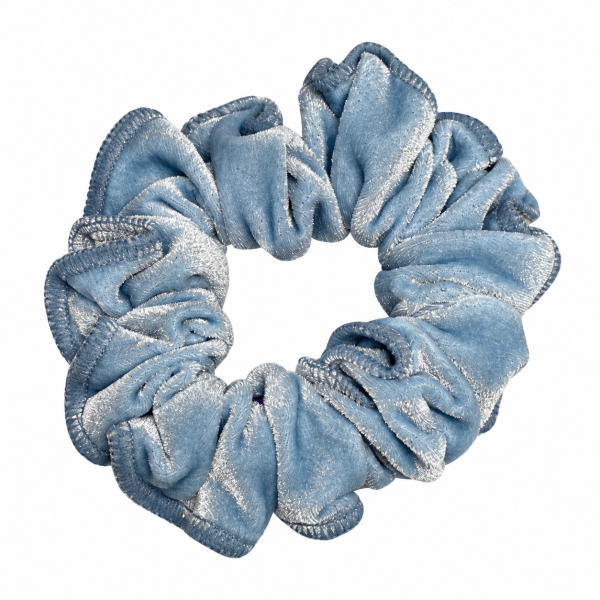 Blue Velvet Scrunchie 3