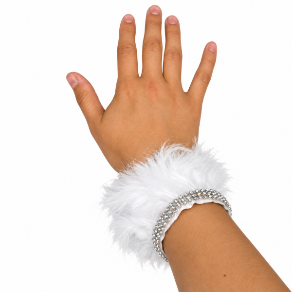 Feather Wrist Cuff – White 99