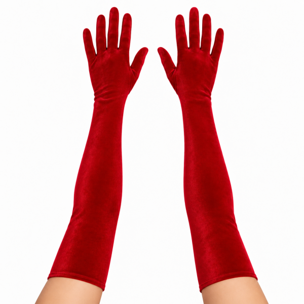 Red Tall Gloves 3
