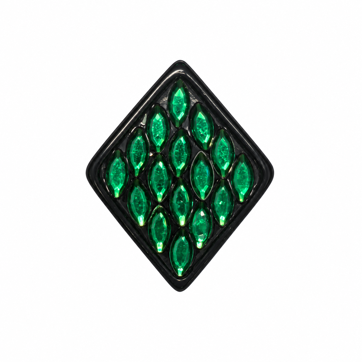Emerald Diamond Pin 5 Emerald Diamond Pin 5