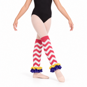 Red And White Chevron Leg Warmers 3