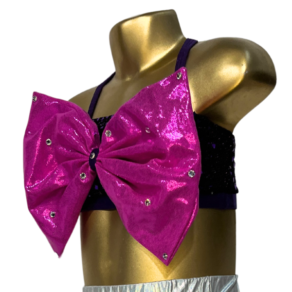 Pink Giant Bow Crop 4