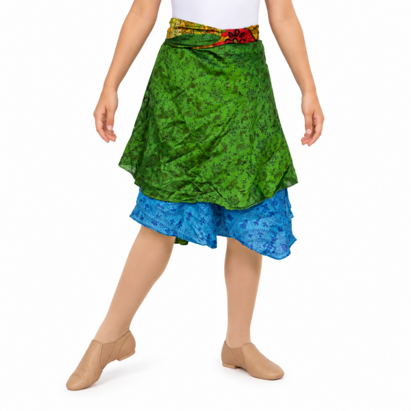 Blue Wrap Skirt 4