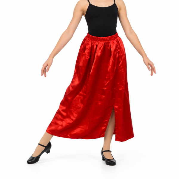 Red Satin Skirt 99