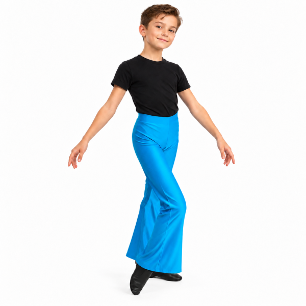 Jazz Pants – Bright Blue Wide Leg 5