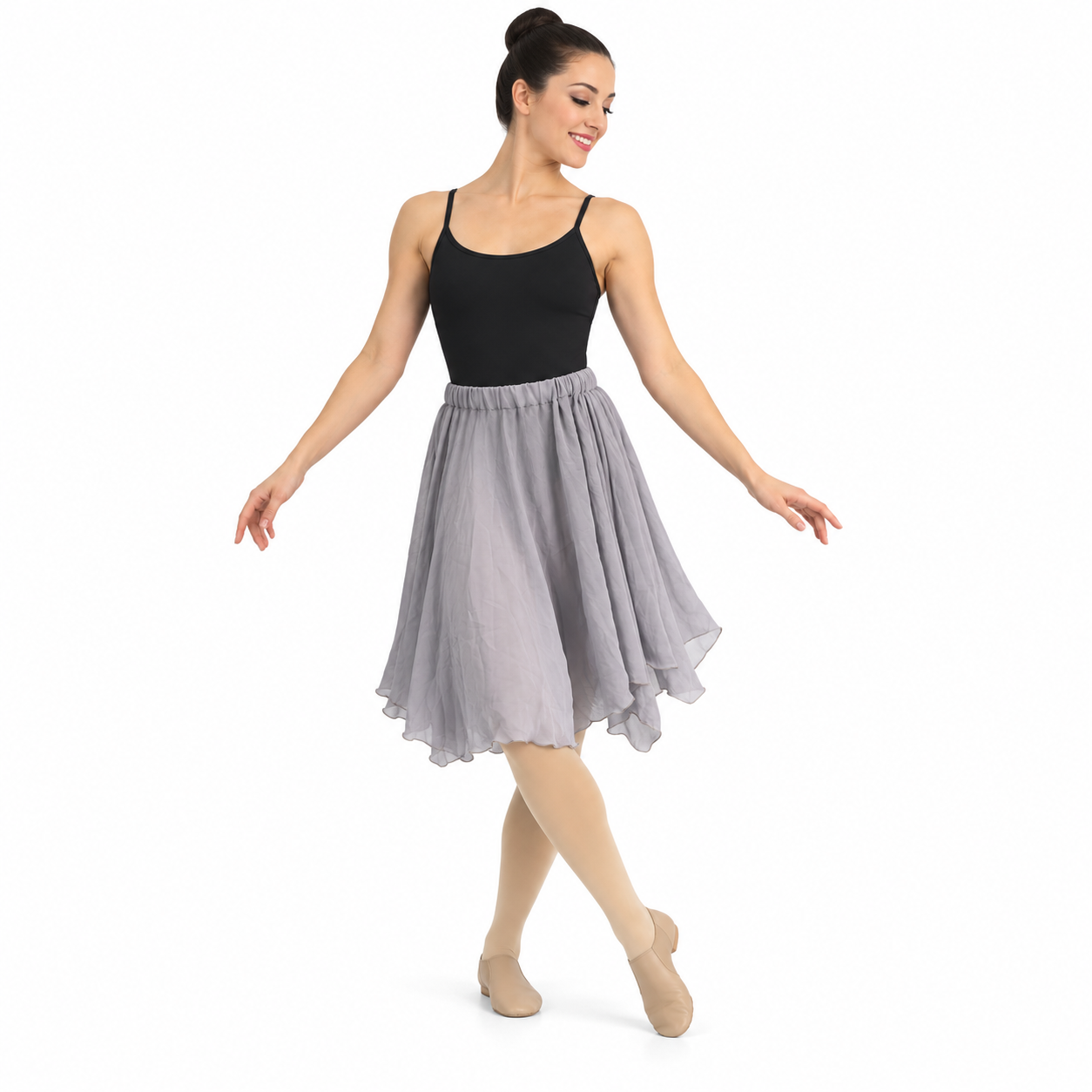Grey Chiffon Skirt 5 Grey Chiffon Skirt 5