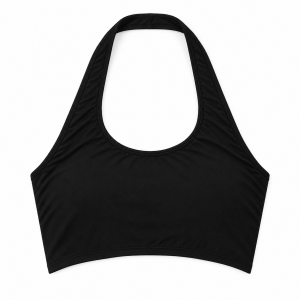 Black Halter Crop Top 4