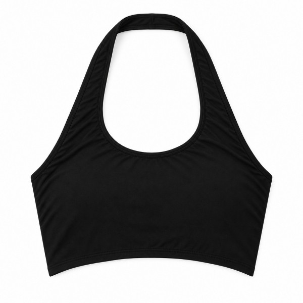 Black Halter Crop Top 4