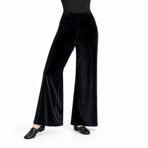 Jazz Pants – Black Velvet Wide Leg 4