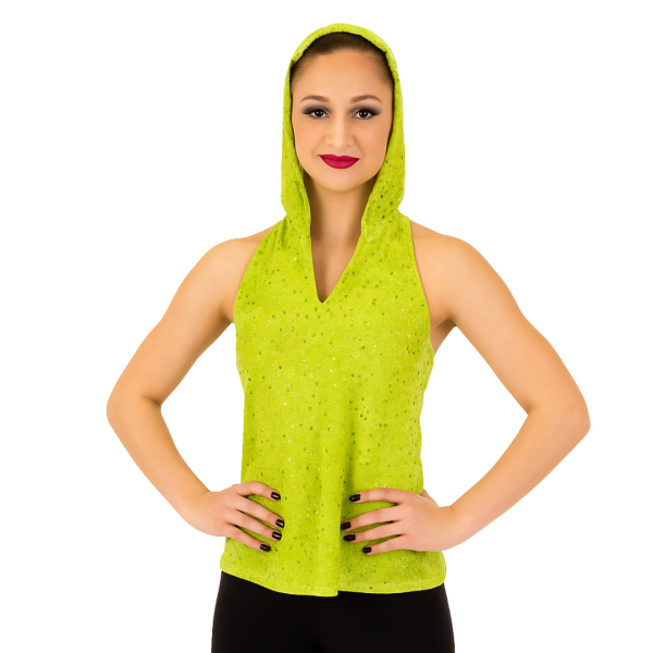 Green Sleeveless Hoodie 4