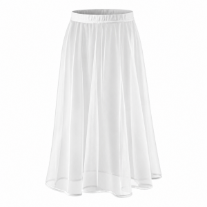 White Chiffon Skirt 2