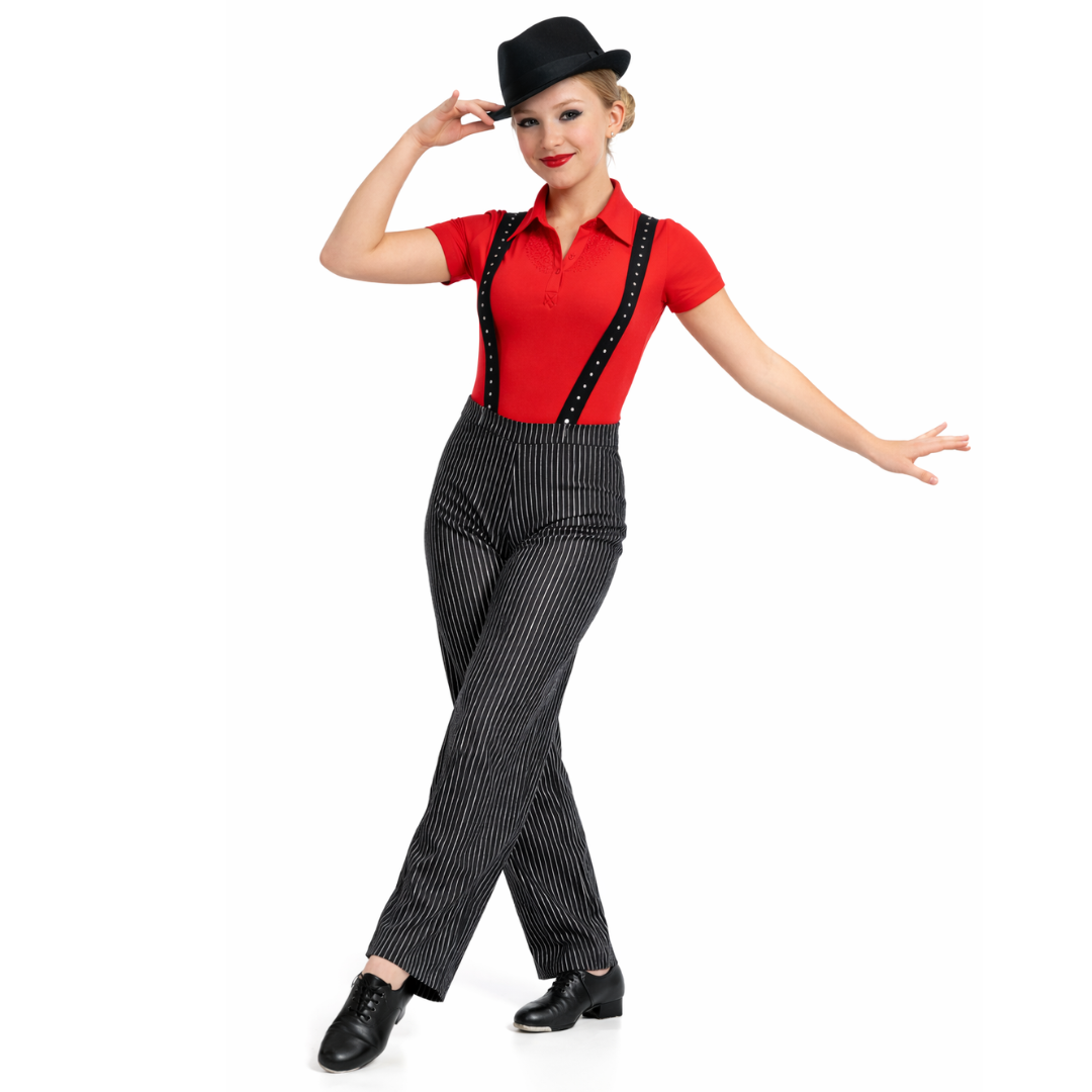 Jazz Pants – Silver Pinstripe with Suspenders 6 Jazz Pants – Silver Pinstripe with Suspenders 6