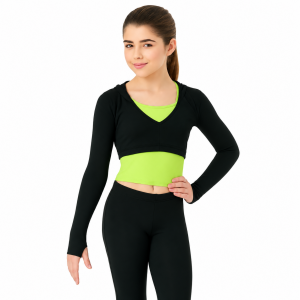 “Hooded Long Sleeve Crop Top” 5