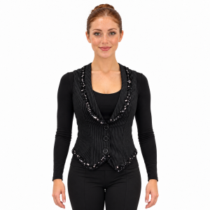 Sequin Pin Stripe Vest 4