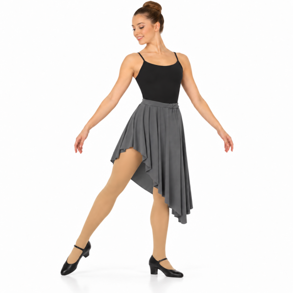 Asymmetric Grey Skirt 4
