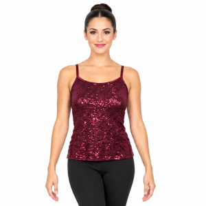 Burgundy Sequin Tank 7