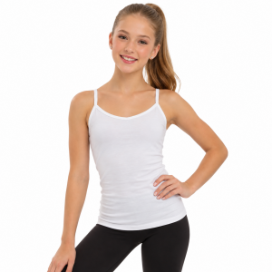 White Spaghetti Strap Tank 5