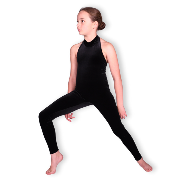 Black Velvet Unitard 4