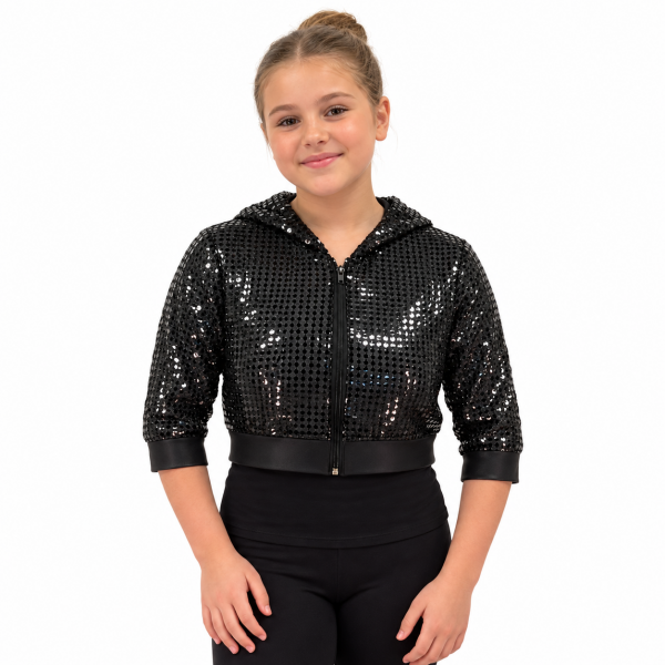 Sequin Hooded Jacket 5