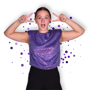 Purple Sequin Padded Shoulder Tank 6