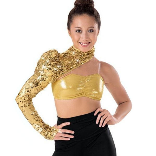 “Metallic Bandeau Bra Top” 6