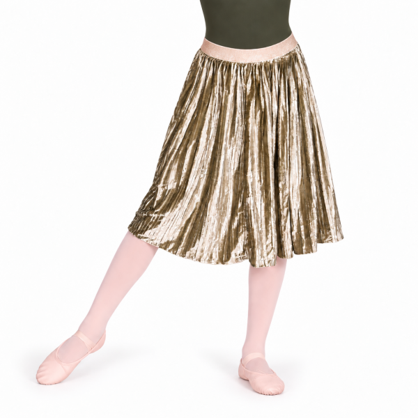 Olive Velvet Skirt 7