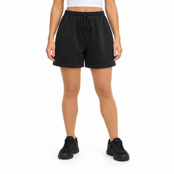 Drawstring Waist Slant Pocket Shorts 6