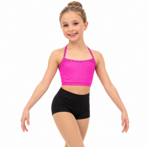 Pink Rhinestoned Crop 2