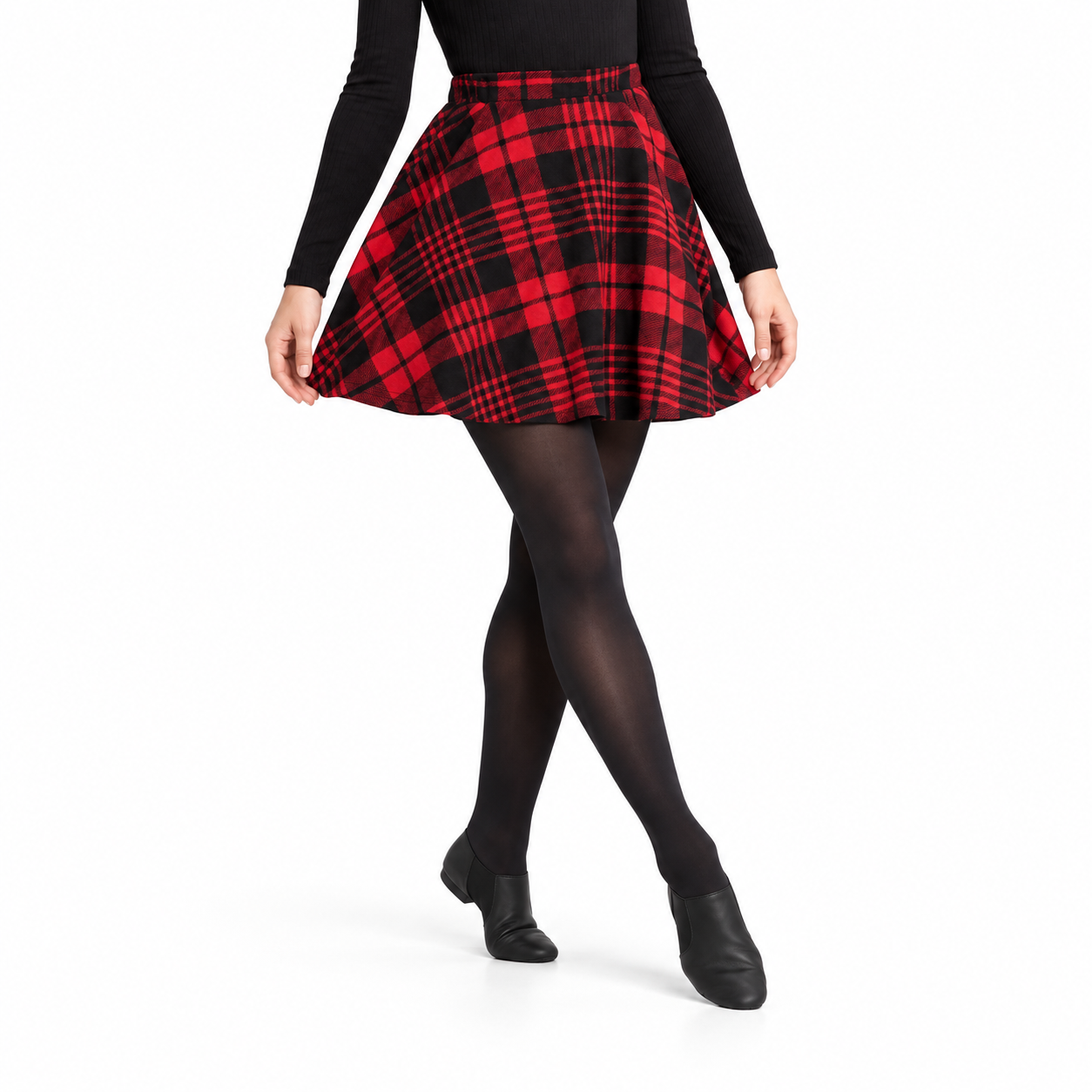 Girls’ High Waist Plaid Print Skirt 5 Girls’ High Waist Plaid Print Skirt 5
