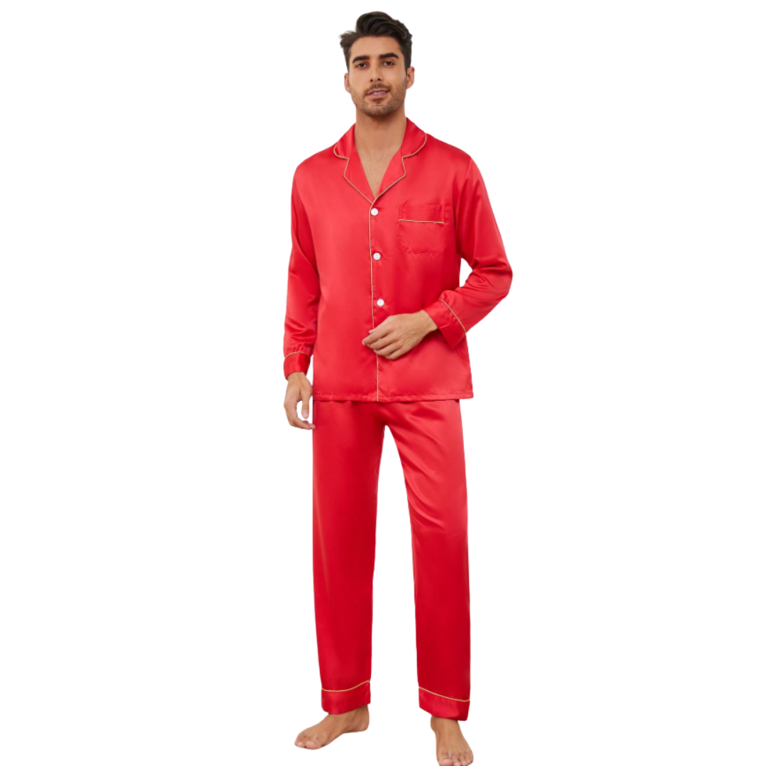 Men’s Contrast Piping PJ Set 7 Men’s Contrast Piping PJ Set 7