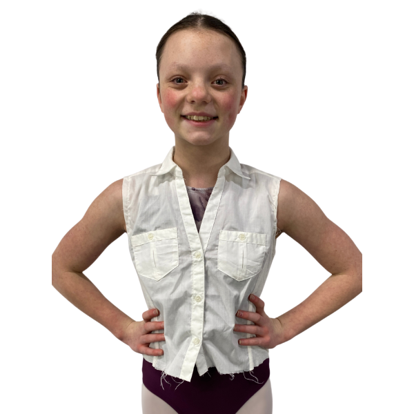 Sleeveless Cut Off Button Up 5