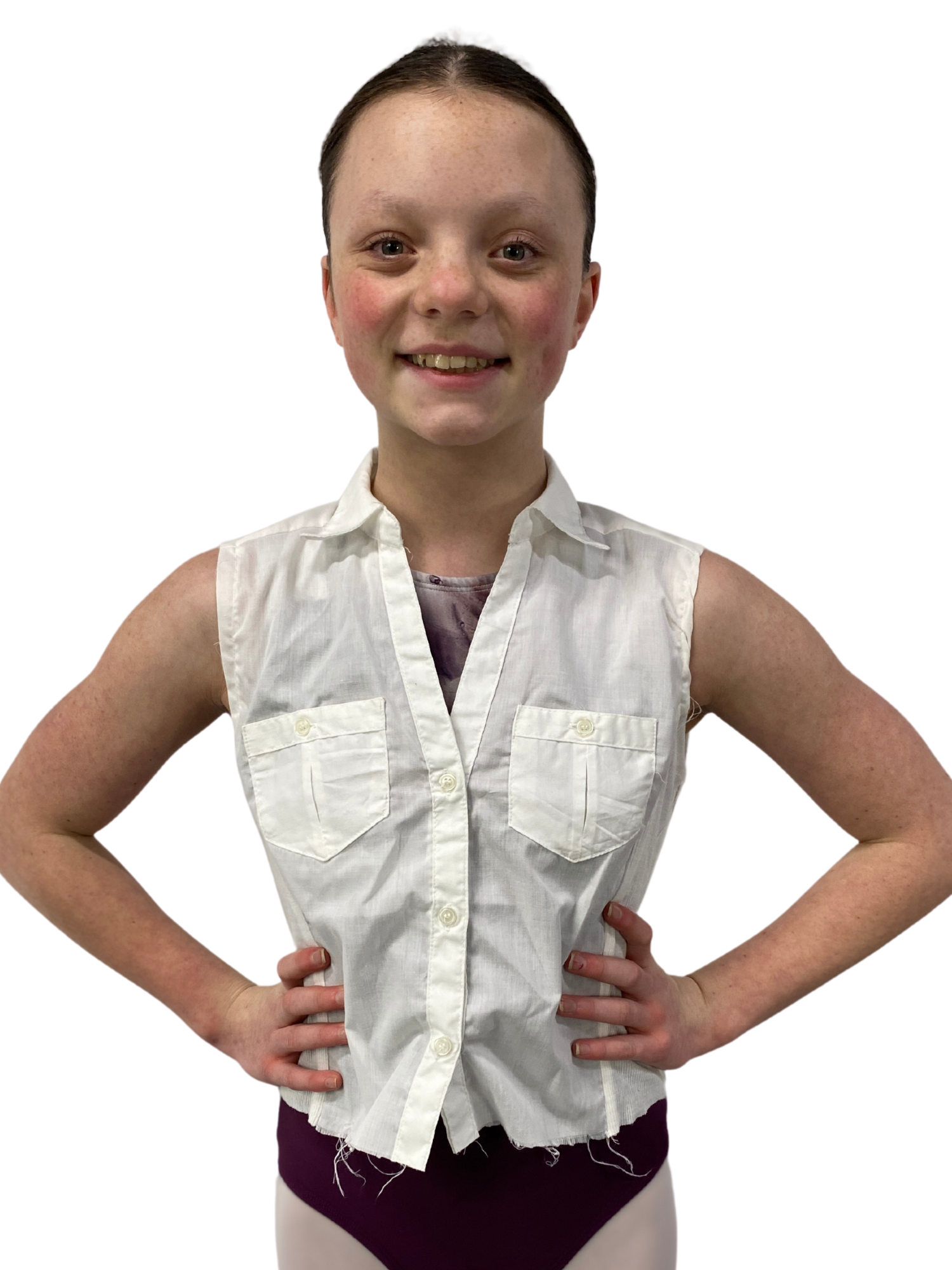 Sleeveless Cut Off Button Up 5 Sleeveless Cut Off Button Up 5