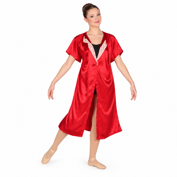 Red Satin Nightgown 4