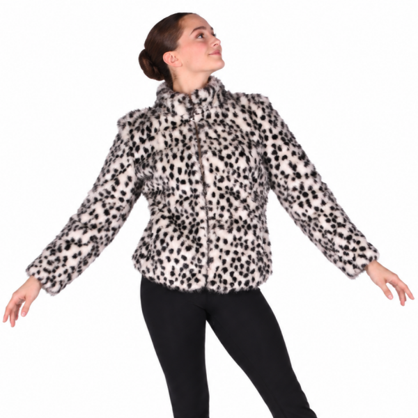 White Leopard Fur Coat 4