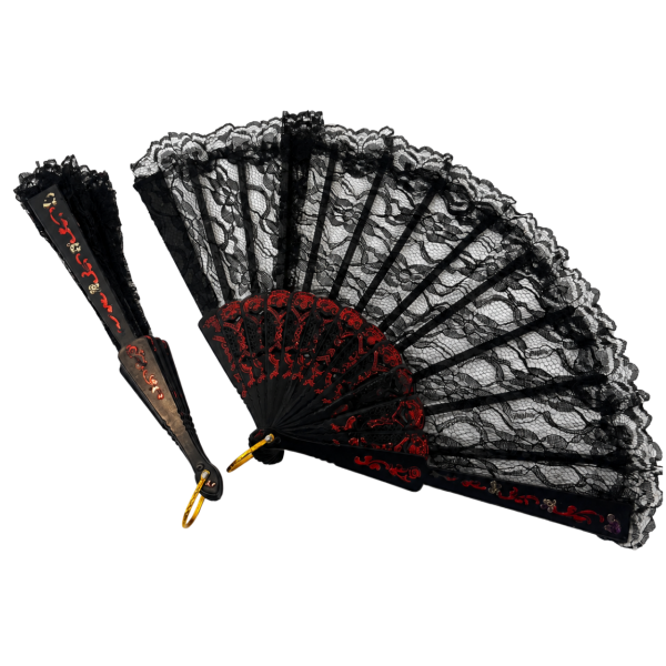Black Lace Fan 98
