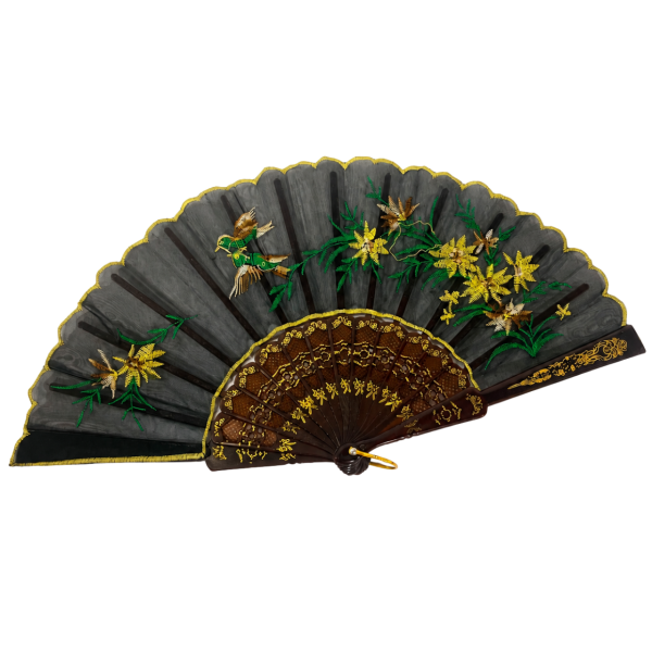 Black Lace Fan 3