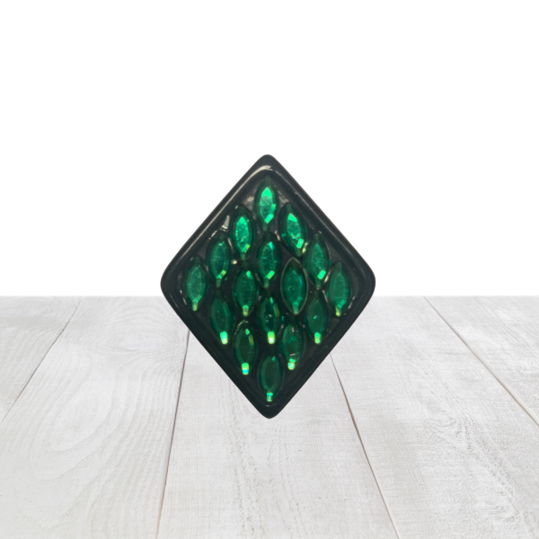 Emerald Diamond Pin 3