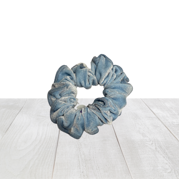 Blue Velvet Scrunchie 3
