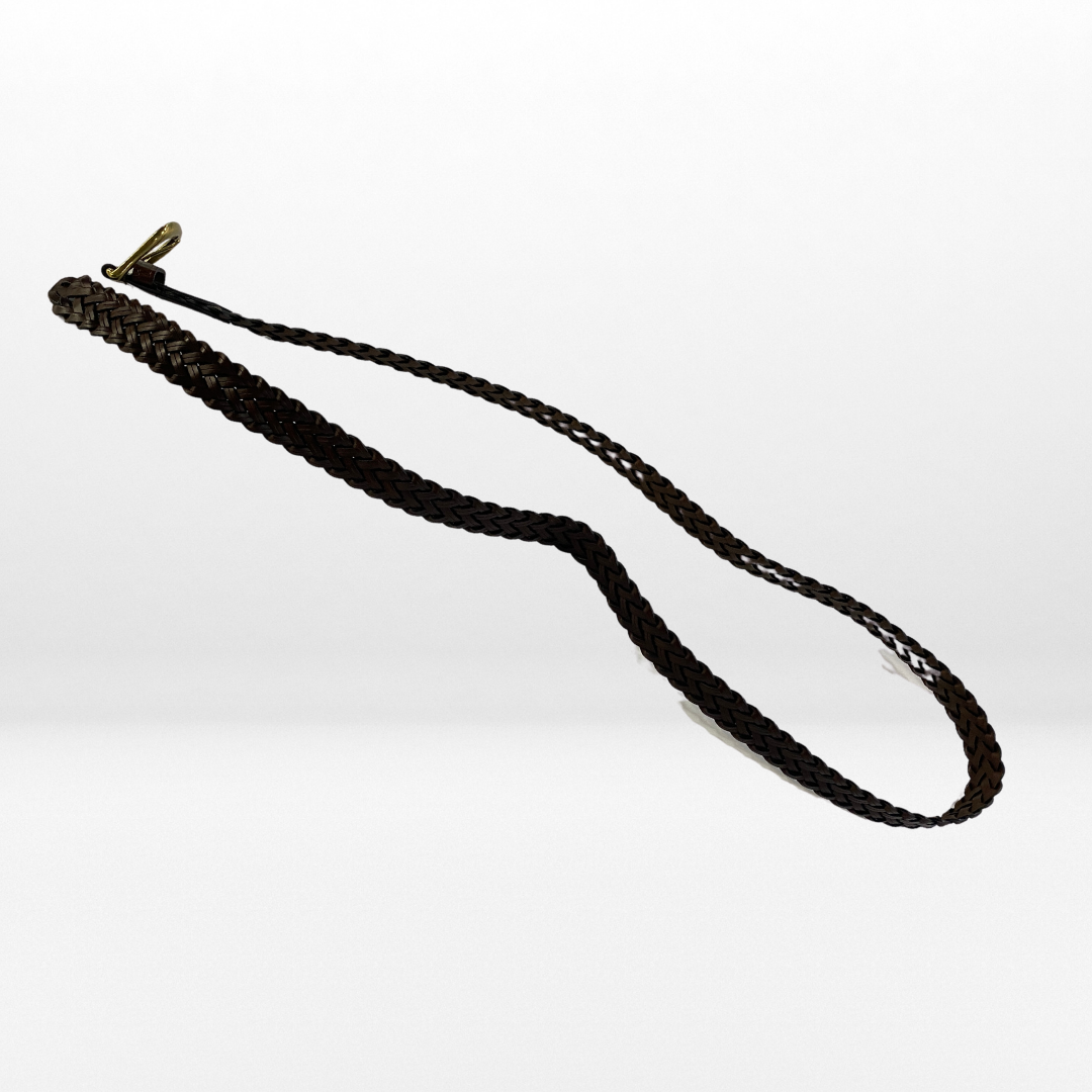 Leather Braided Belt – Brown 5 Leather Braided Belt – Brown 5