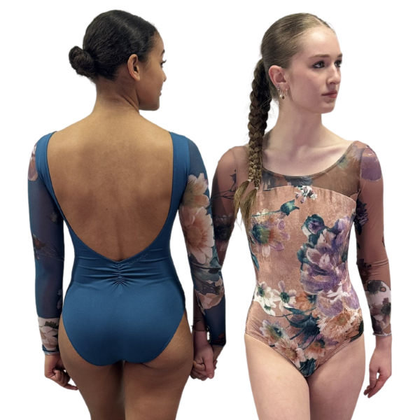 Velvet Floral Leotard 2