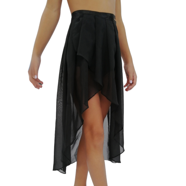 Black Wrap Skirt 6