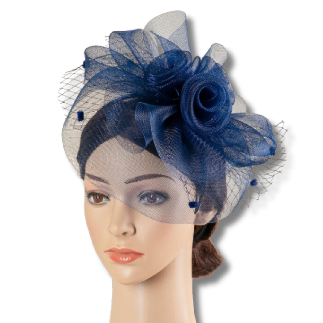 Blue Floral Fascinator 6 Blue Floral Fascinator 6