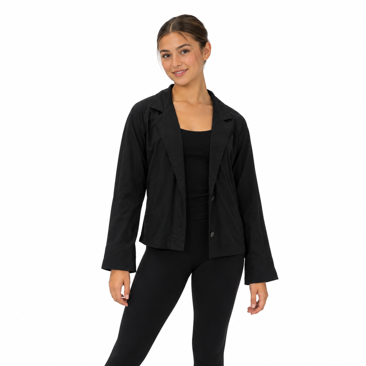Button Up Jacket – Black 6 Button Up Jacket – Black 6